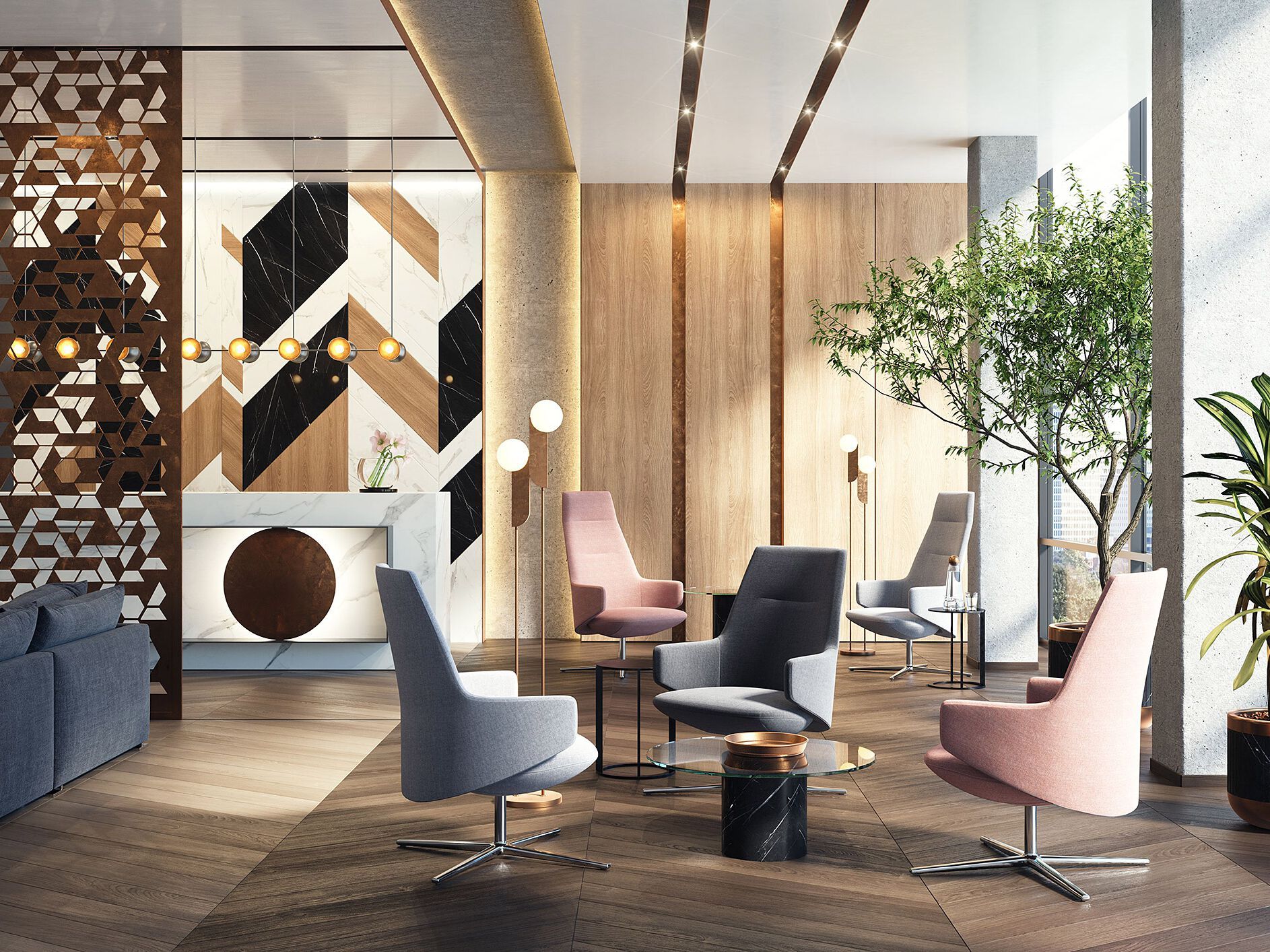 Вращающееся кресло с высокой спинкой LD Seating Melody Lounge ARCH-00139942 - Вид №1