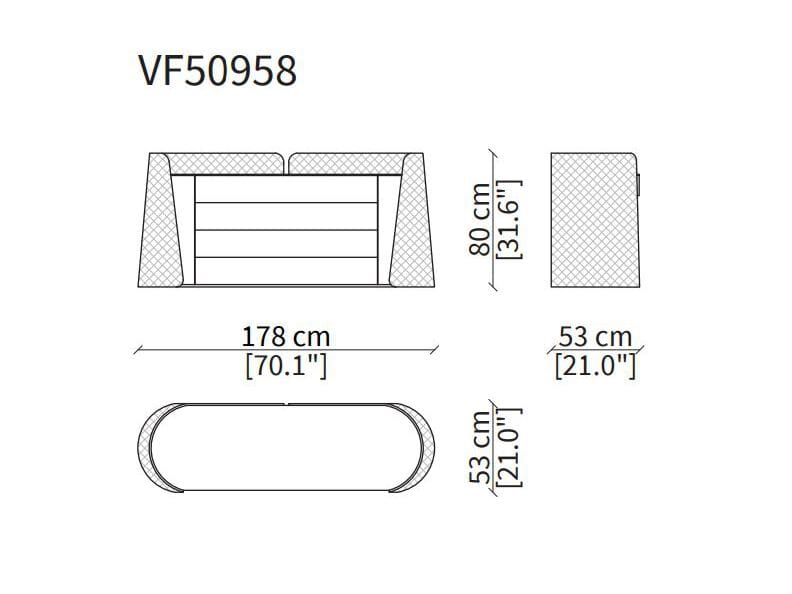 Деревянный комод с стеганым покрытием Vittoria Frigerio Contarini ARCH-00067053 - Вид №2