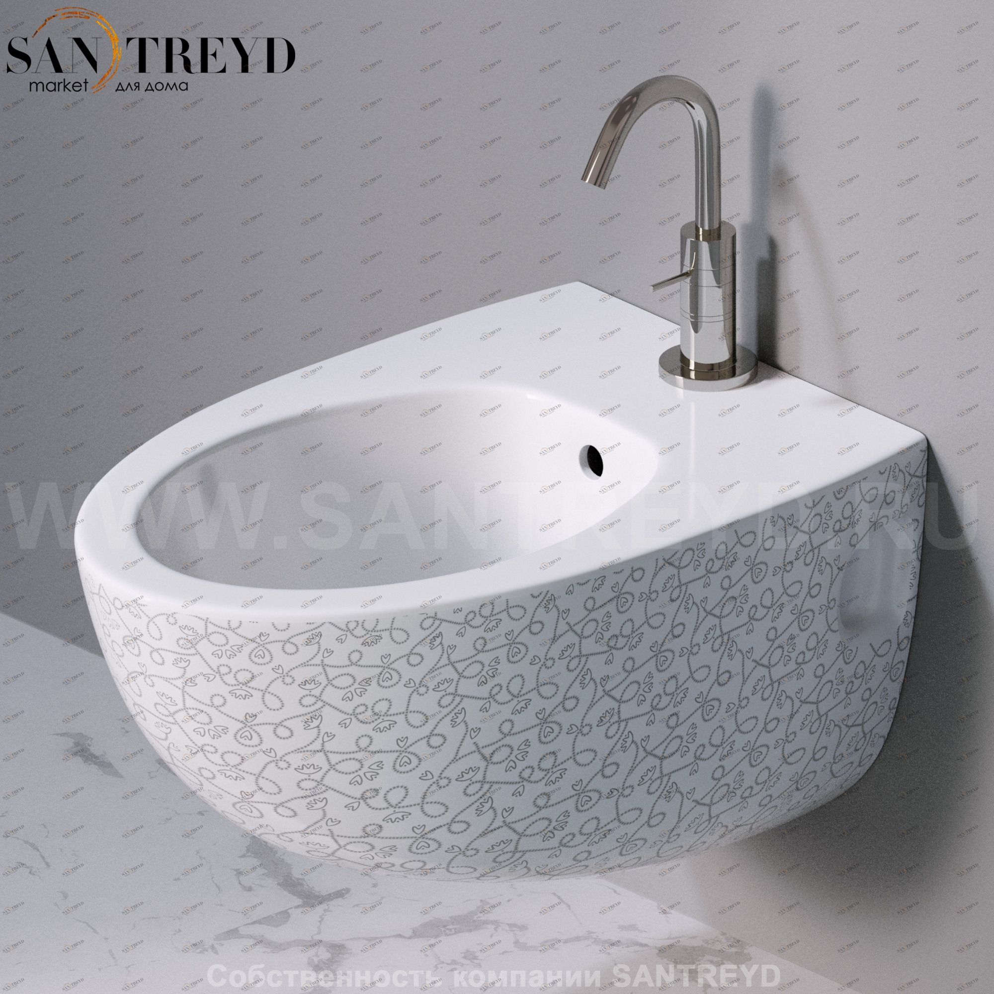 S512400 Биде подвесное OVAL A. e T. Italia AeT ITALIA