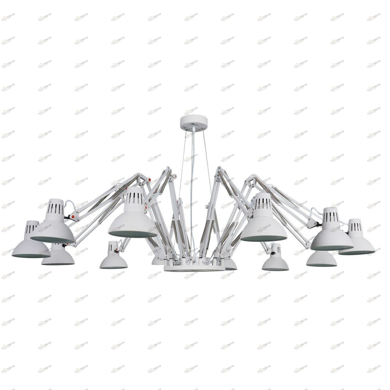 Подвесная люстра Arte Lamp Ragno A2043SP-12WH белая ARTE LAMP ДИЗАЙНЕРСКИЕ, RAGNO WHITE 109276 Белый 