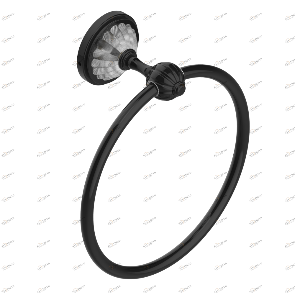 U1E-504N Полотенцедержатель-кольцо-Ø 180 мм одинарное Thg-paris Mandarine с сатинированным хрусталём Покрытие PVD бронза U1E-504N CAT.F