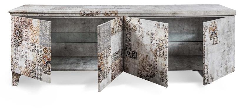 MOMENTI Буфет из стекловолокна с распашными дверцами Crazy home furniture - maiolica collection sun-id-1391001 - Вид №6