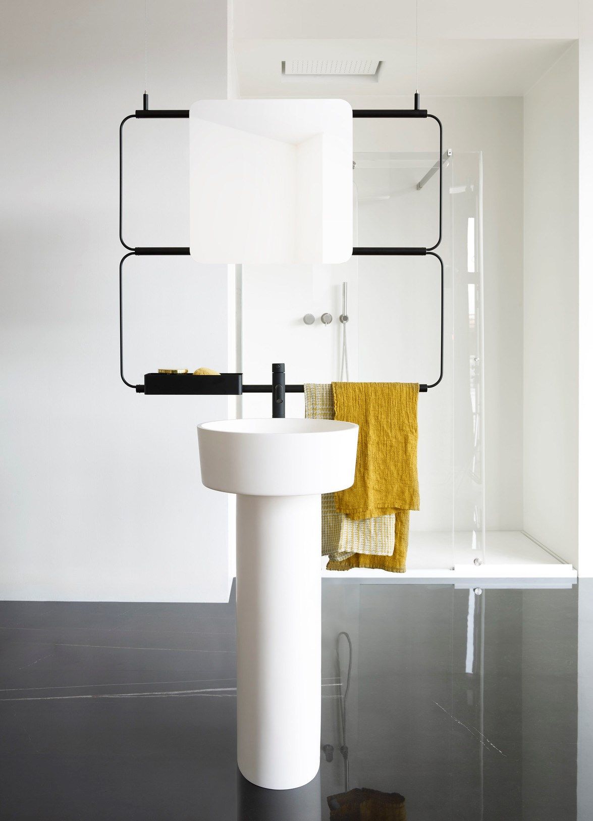 Зеркало с полкой для ванной комнаты Ex.T обнаженная ARCH-00098929 - Вид №2