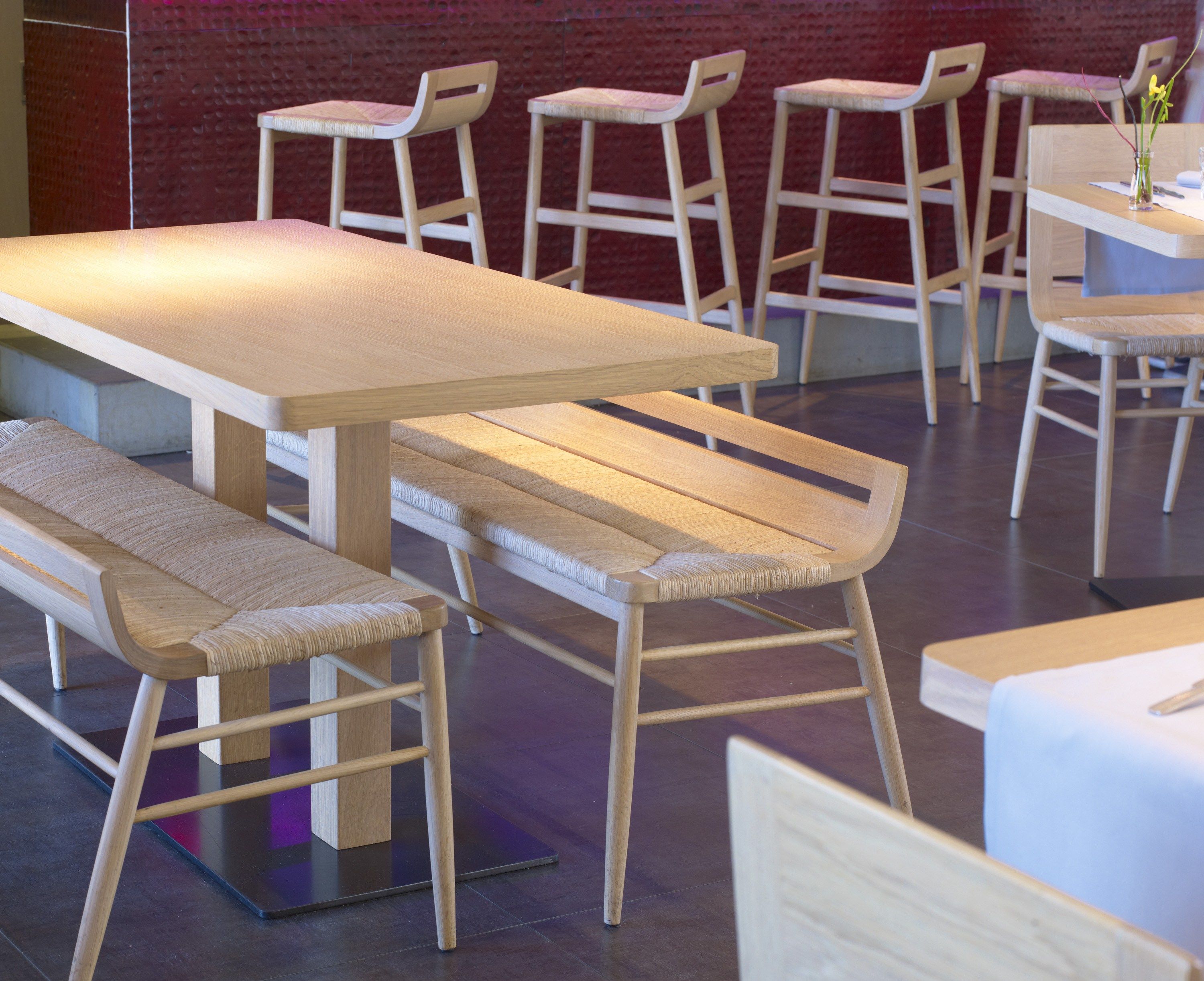 Дубовая скамья ALKI Kimua ARCH-00095278 - Вид №1