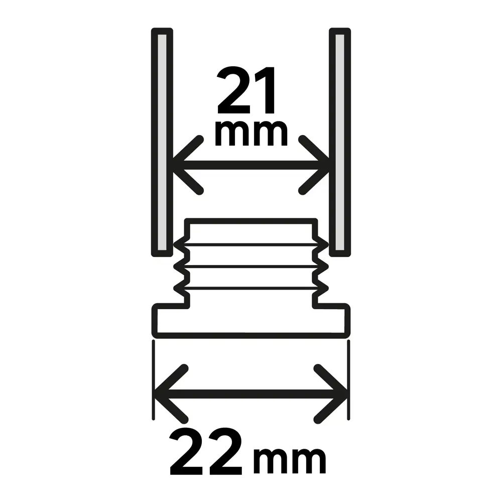 Насадка пластик 21x21 мм, цвет черный, 4 шт. 85079231 STLM-2047636 STANDERS  - Вид №4