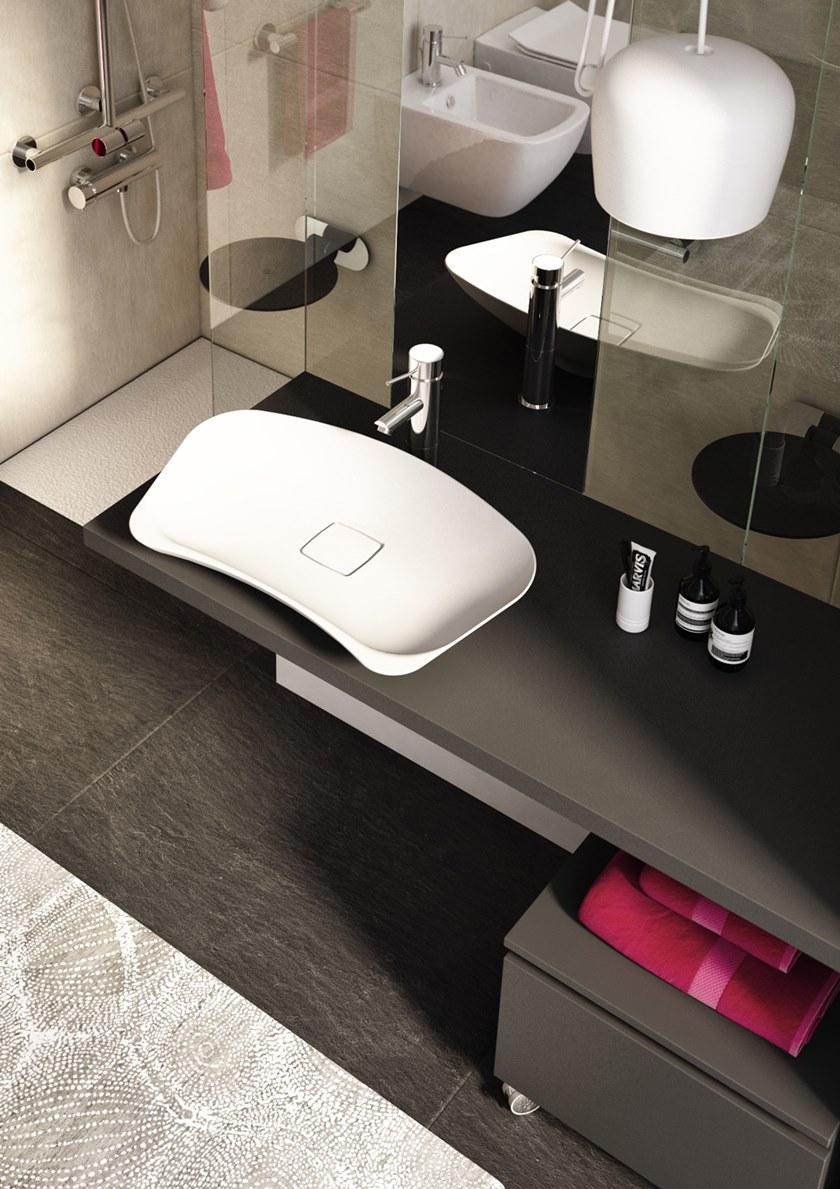 Pr-201 Накладная раковина на столешницу  овальная Goman Prime - Вид №4