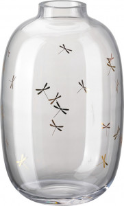 10654573 Rosenthal Ваза Rosenthal Турандот 20см, стекло, серая Стекло