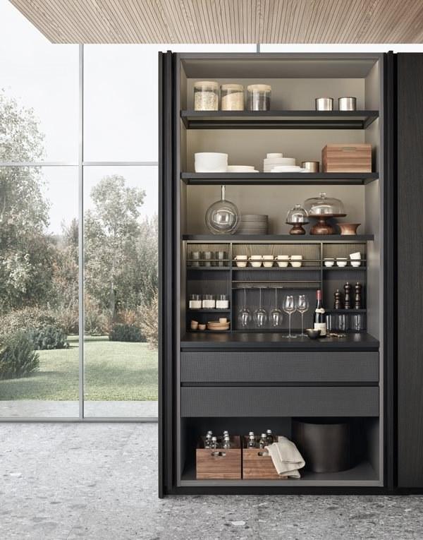 Poliform Кухня из стали и дерева с полуостровом sun-id-1424834 - Вид №9