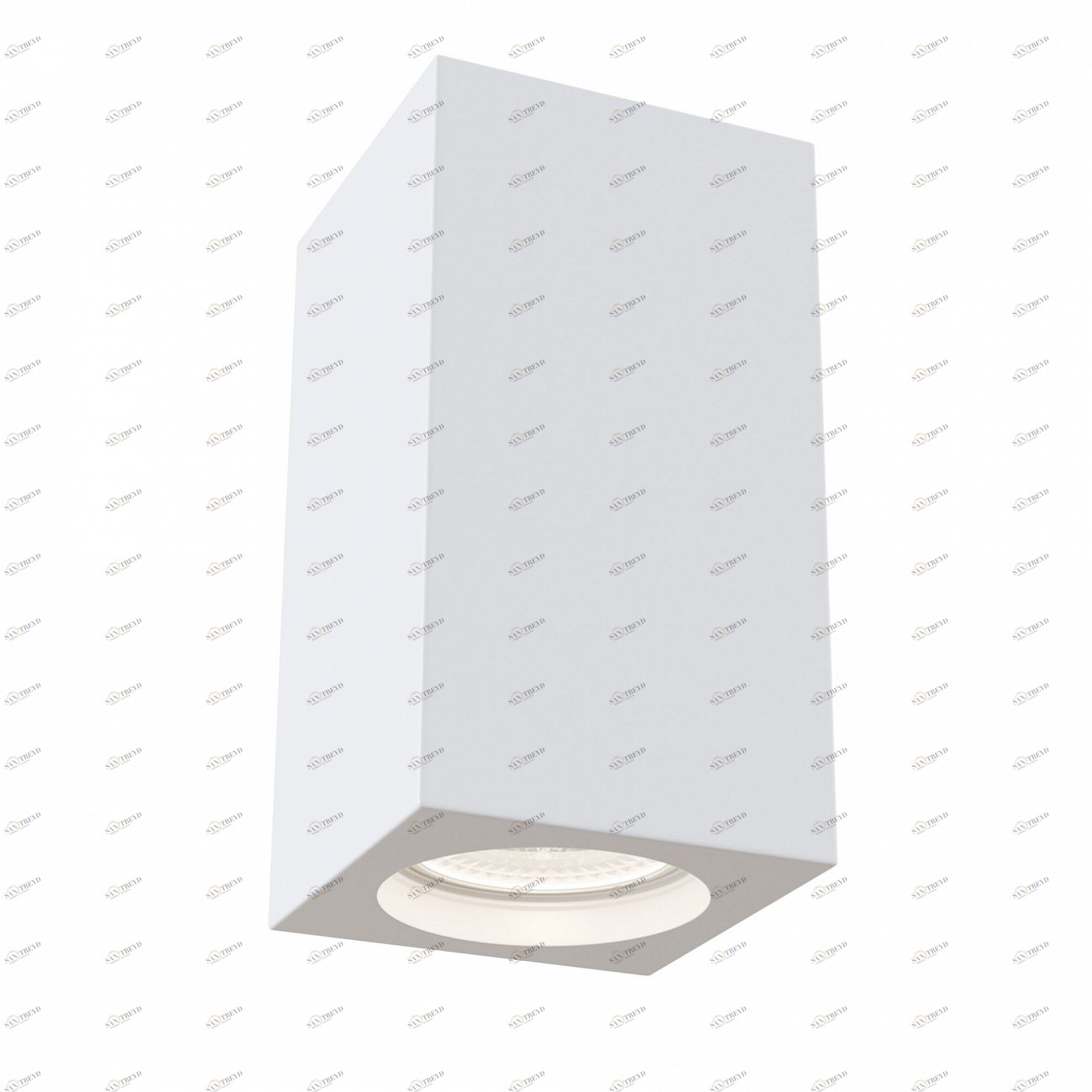 Спот потолочный с гипсовым плафоном 11х7х7 см белый Conik Gyps C005CW-01W TECHNICAL CEILING & WALL 00-3956995 Белый 