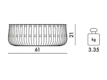 Контейнер из поликарбоната Kartell PANIER ARCH-00079167 - Вид №16
