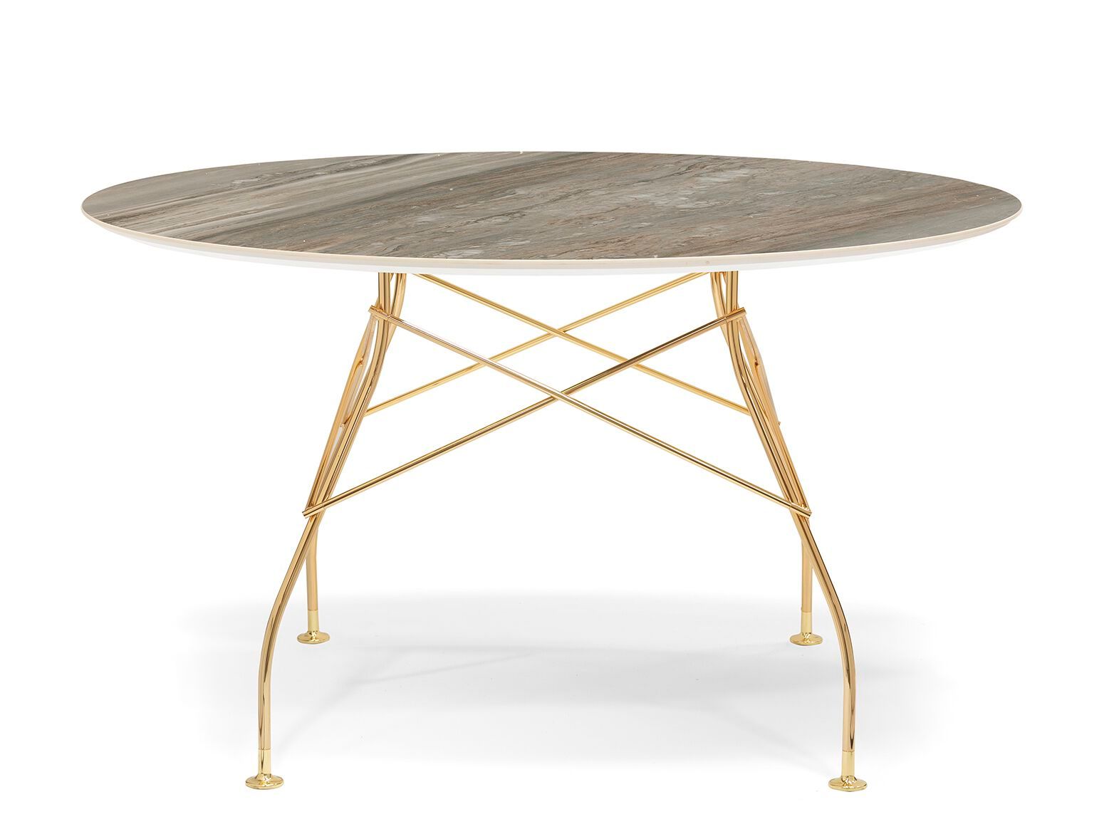 Круглый обеденный стол из керамогранита Kartell GLOSSY ARCH-00051866 - Вид №31