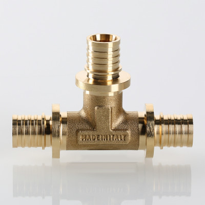 VTm.431.BG.252016 Фитинг аксиальный универсальный – тройник надвижной Valtec 25 (3,5) мм х 20 (2,8) мм х 16 (2,2) мм  - Вид №4