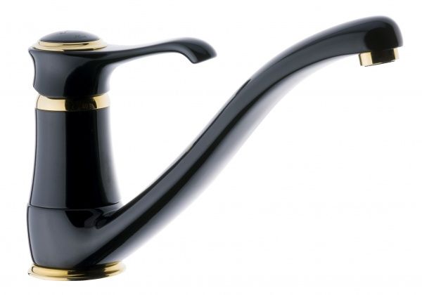 6095NO Смеситель Tiffany для кухни, цвет черный-золото EMMEVI