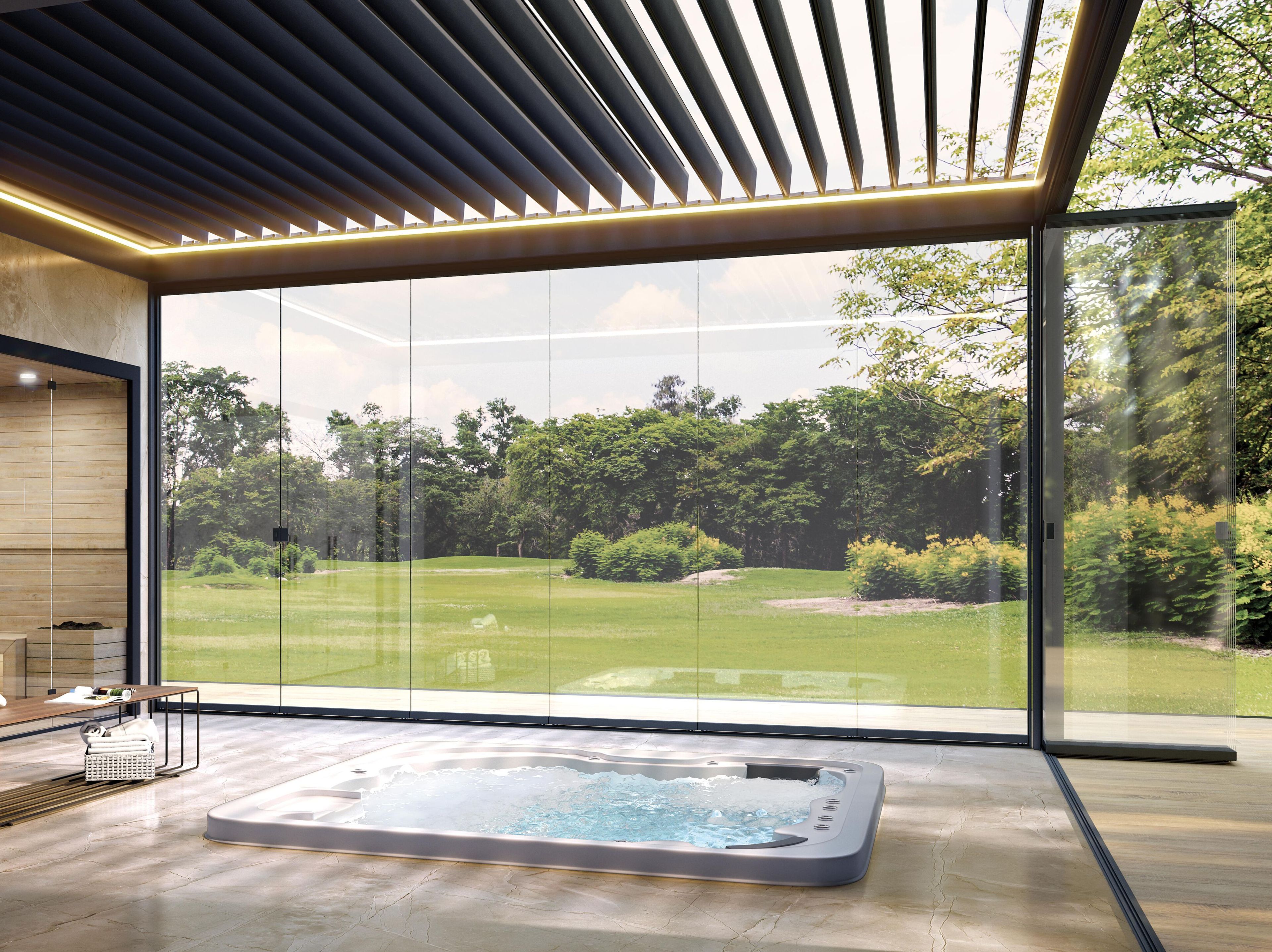 Алюминиевое складное окно SUNROOM системы Tuttovetro ARCH-00075691