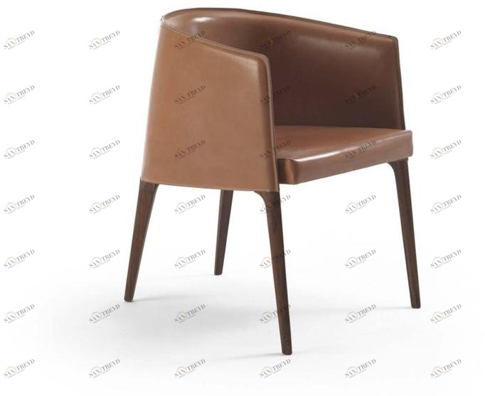 Frigerio Salotti Мягкое кожаное кресло с подлокотниками Jackie sun-id-1455010