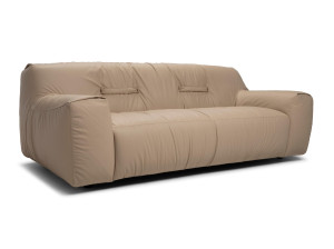 3-местный кожаный диван