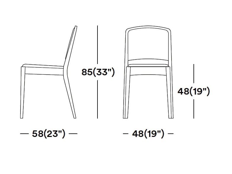 Стул из массива дерева с мягким сиденьем Tirolo Киото ARCH-00050983 - Вид №2