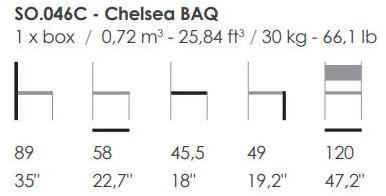 Fenabel Мягкая скамейка с высокой спинкой Chelsea So.06b7 - Вид №1