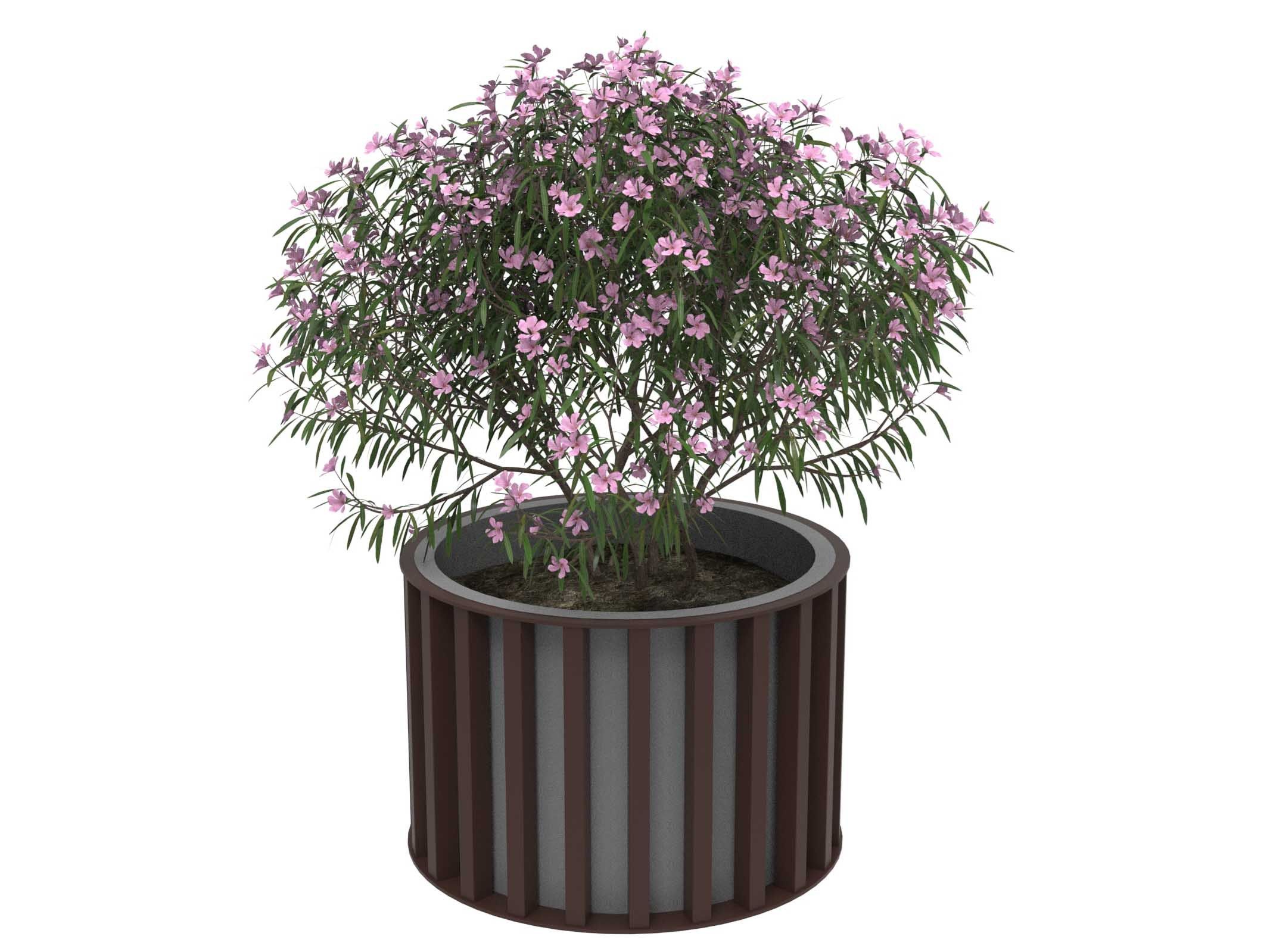 Оцинкованная сталь круглый низкий плантатор Lazzari Динамо ARCH-00115712 - Вид №15