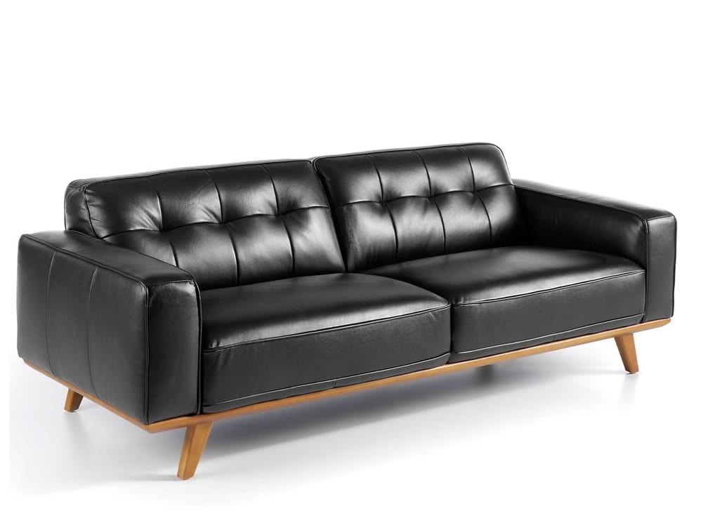 3-местный кожаный капитонный диван Angel Cerda диван тренд ARCH-00089351