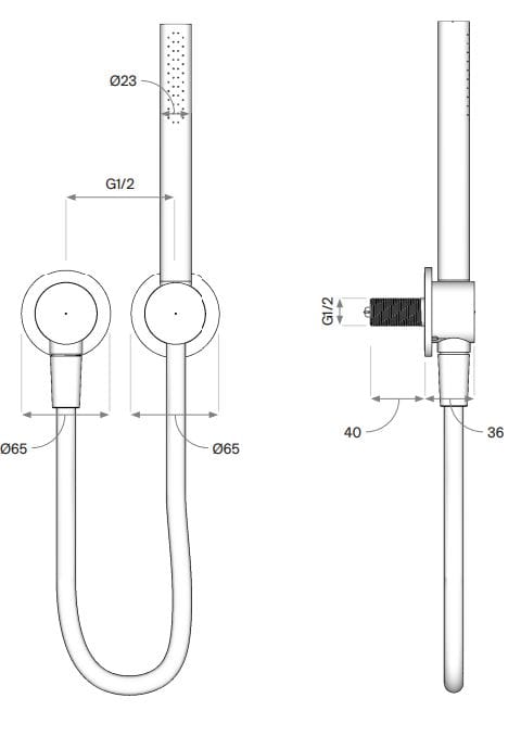 Термостатический смеситель для ванны с 5 отверстиями COCOON Piet Boon ARCH-00132336 - Вид №9