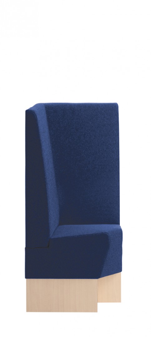 Space 252 h120 Модульная система сидений. Сиденье и спинка мягкие. Ламинат спереди, сбоку и сзади (толщина стороны 2 см). Угловой модуль. Спинка H 120 см. Et al. Space