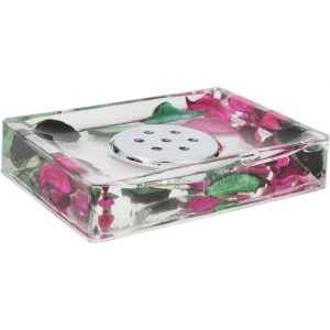 Мыльница Vidage Опавшие лепестки пластик цвет прозрачный 85122777 STLM-2106638