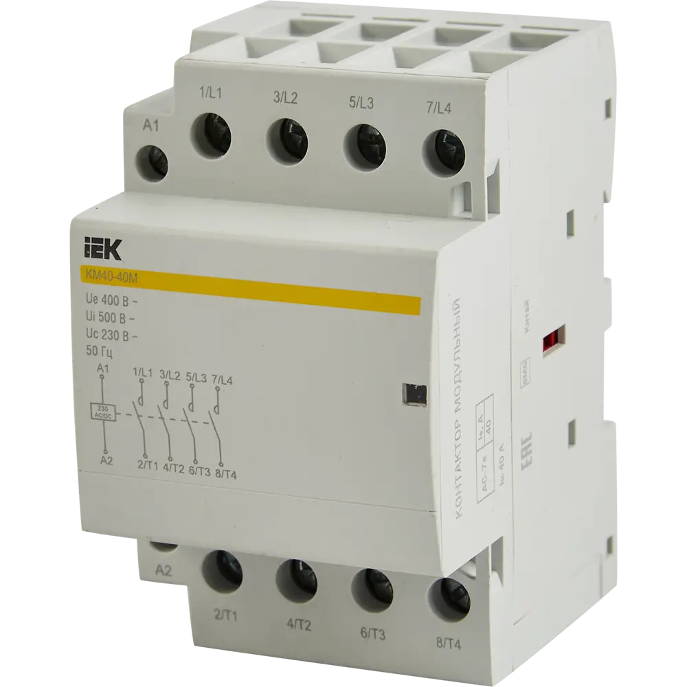 Контактор IEK КМ40-40М для автоматизации силовых цепей 87762189 STLM-1107805