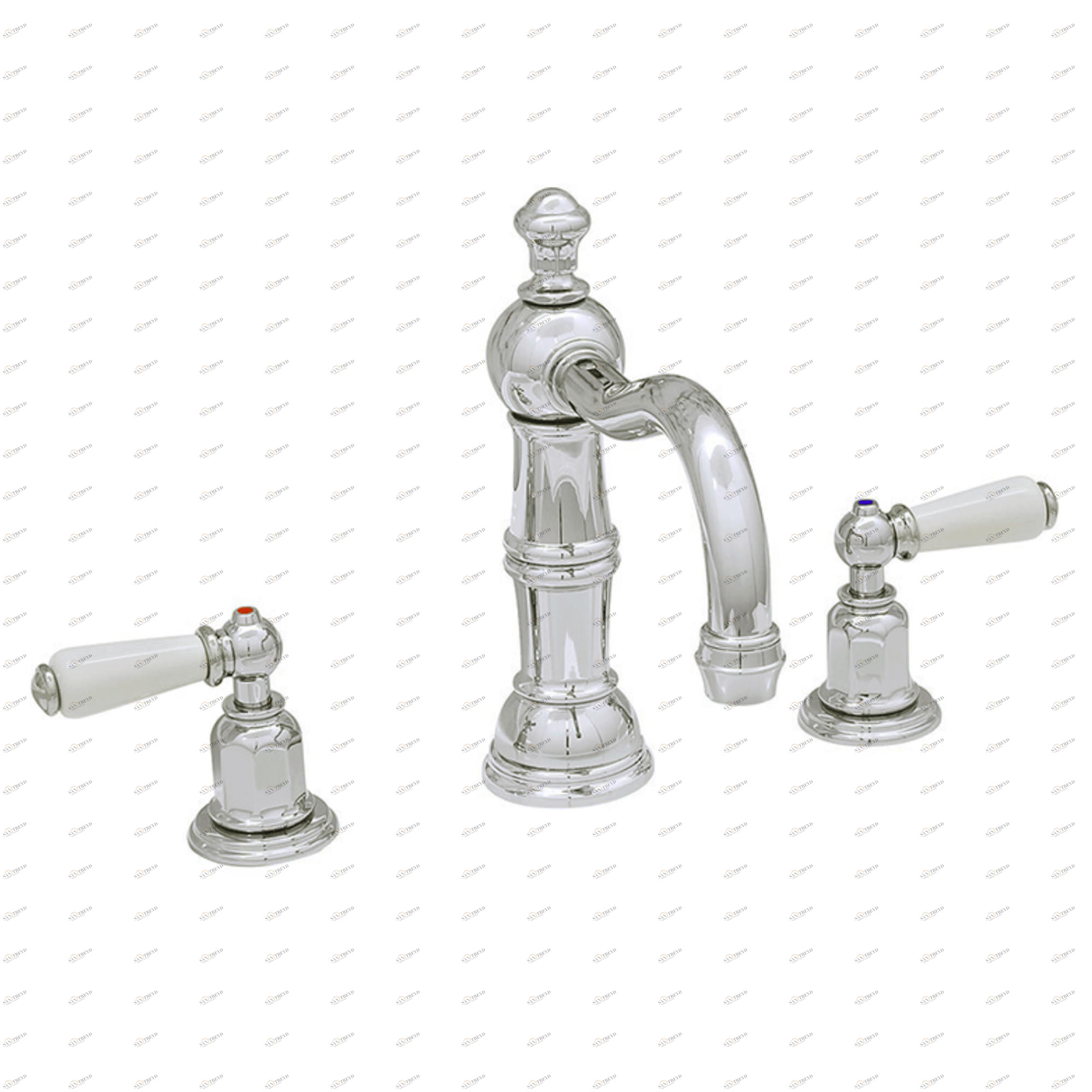 Traditional bathrooms РЫЧАГ для раковины смеситель на 3 отверстия Pr3720/bn 