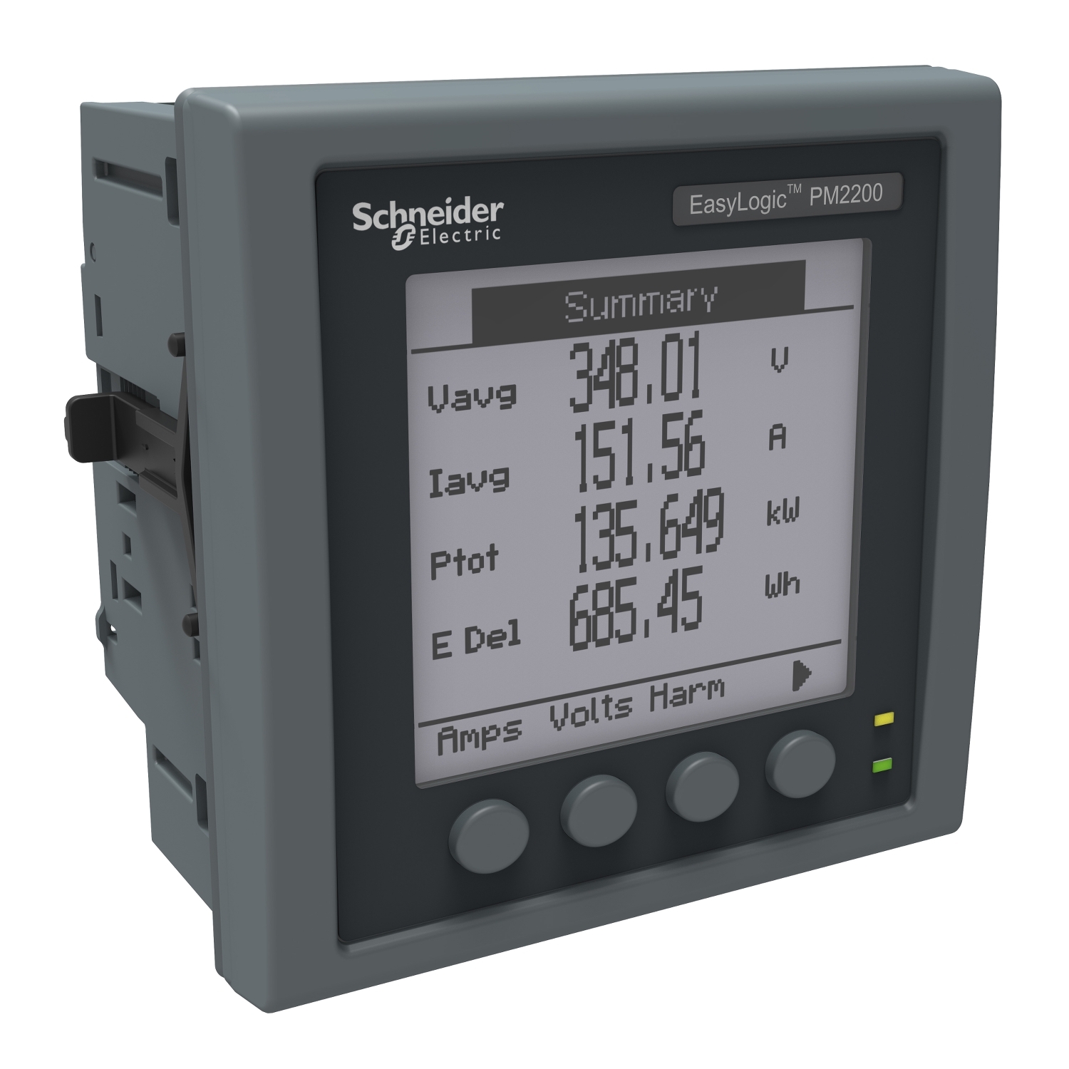 METSEPM2210R Счетчик многофункциональный PM2220, 3-ф, LCD, кл.т. 1 Schneider Electric EasyLogic 