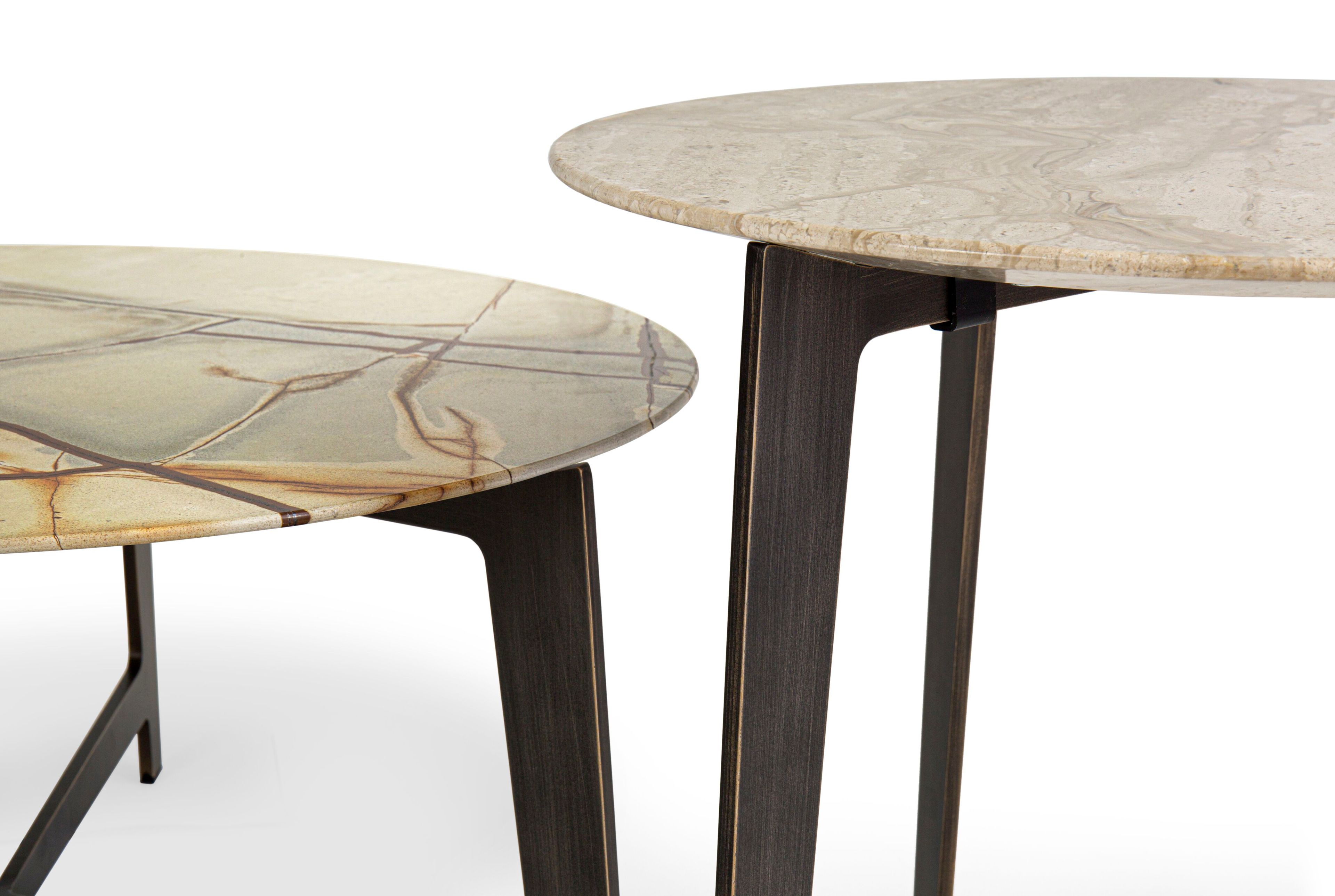 Круглый мраморный журнальный столик для гостиной Borzalino BSeries ARCH-00124369 - Вид №3