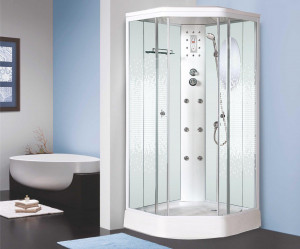 Душевая кабина NG-306-01 (900х900х2200) низкий поддон(16см) стекло МОЗАИКА