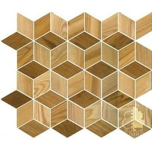 Мозаика и 3D панели из дерева Tarsi Куб 2d802 Дуб Селект (Гладкая) 430х372 мм.