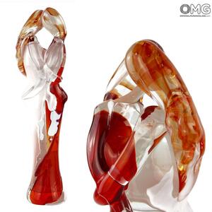 3935 ORIGINALMURANOGLASS Скульптура Объятие влюбленных - муранское стекло OMG 10 см