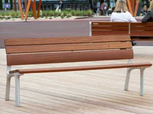 URBIDERMIS Деревянная скамейка со спинкой Neoromántico