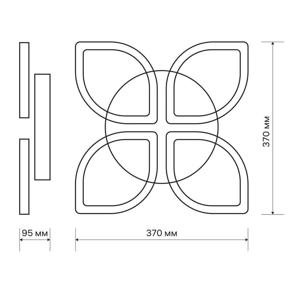 Люстра потолочная светодиодная диммируемая Ritter Veroli 52030 6 с д/у 78 Вт 26 м² регулируемый белый свет цвет белый 82674790 STLM-2018876  - Вид №13