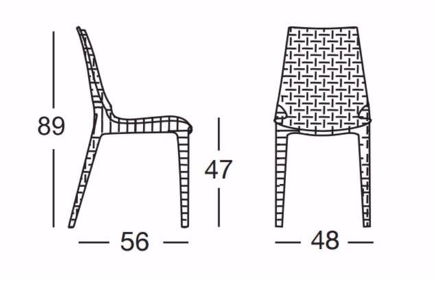 SCAB DESIGN Штабелируемый садовый стул из технополимера sun-id-1502579 - Вид №6