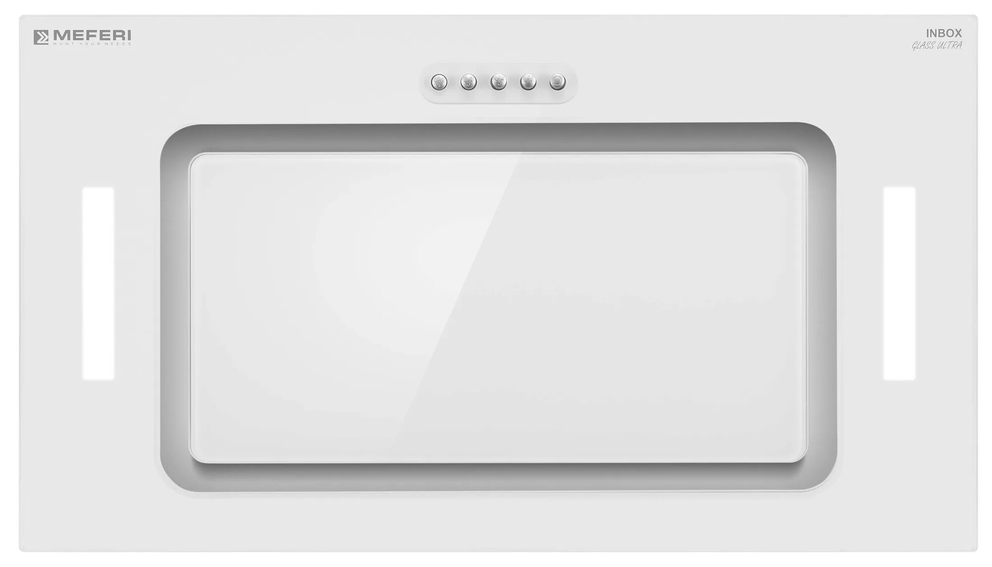 9168693 Вытяжка полновстраиваемая Meferi INBOX52WH GLASS ULTRA белый/белый STDN-0080699 - Вид №4