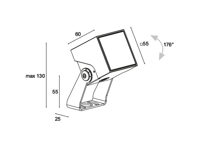 Регулируемый светодиодный наружный прожектор L&L Luce&Light Reiko ARCH-00101453 - Вид №3