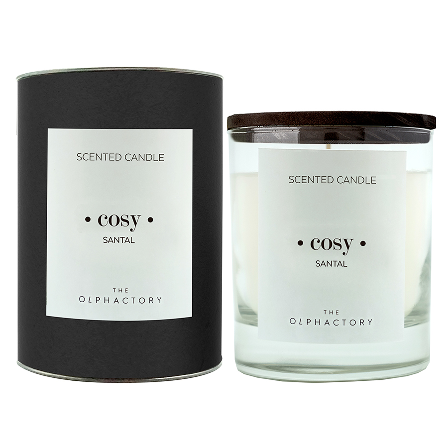 VV401SABTO Свеча ароматическая the olphactory, cosy black, Сандал 40 ч Ambientair  - Вид №1