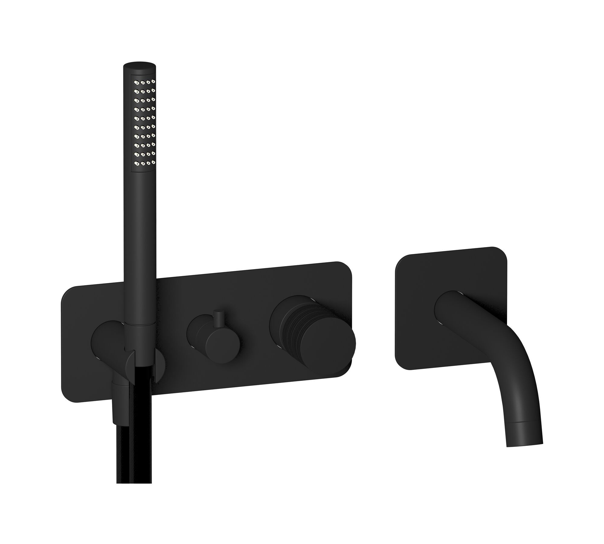 Встраиваемый смеситель для душа с 4 отверстиями и ручным душем IB винил ARCH-00147926 - Вид №7