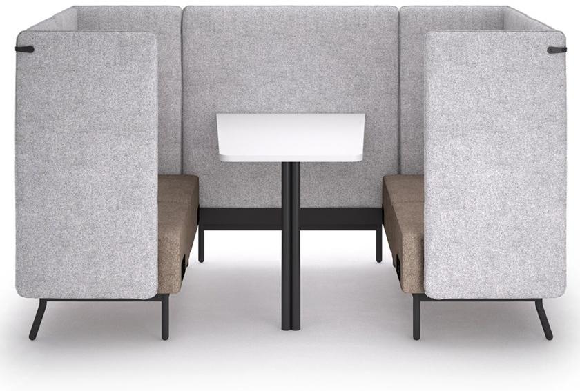 Leyform Огнестойкий офисный островок из ткани с разъемом USB Around Around lab  - Вид №2