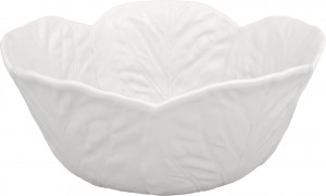 10600151 Bordallo Pinheiro Салатник с резным краем Bordallo Pinheiro Капуста 29,5см, керамика, бежевый Керамика