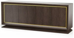 DWFI Комод из фанерованной древесины с распашными дверцами  00002141