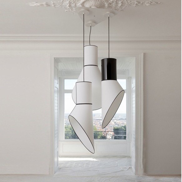 Designheure Lustre 3 Petit Cargo Blanc Cylindre Bl люстра подвесная 106446 - Вид №1