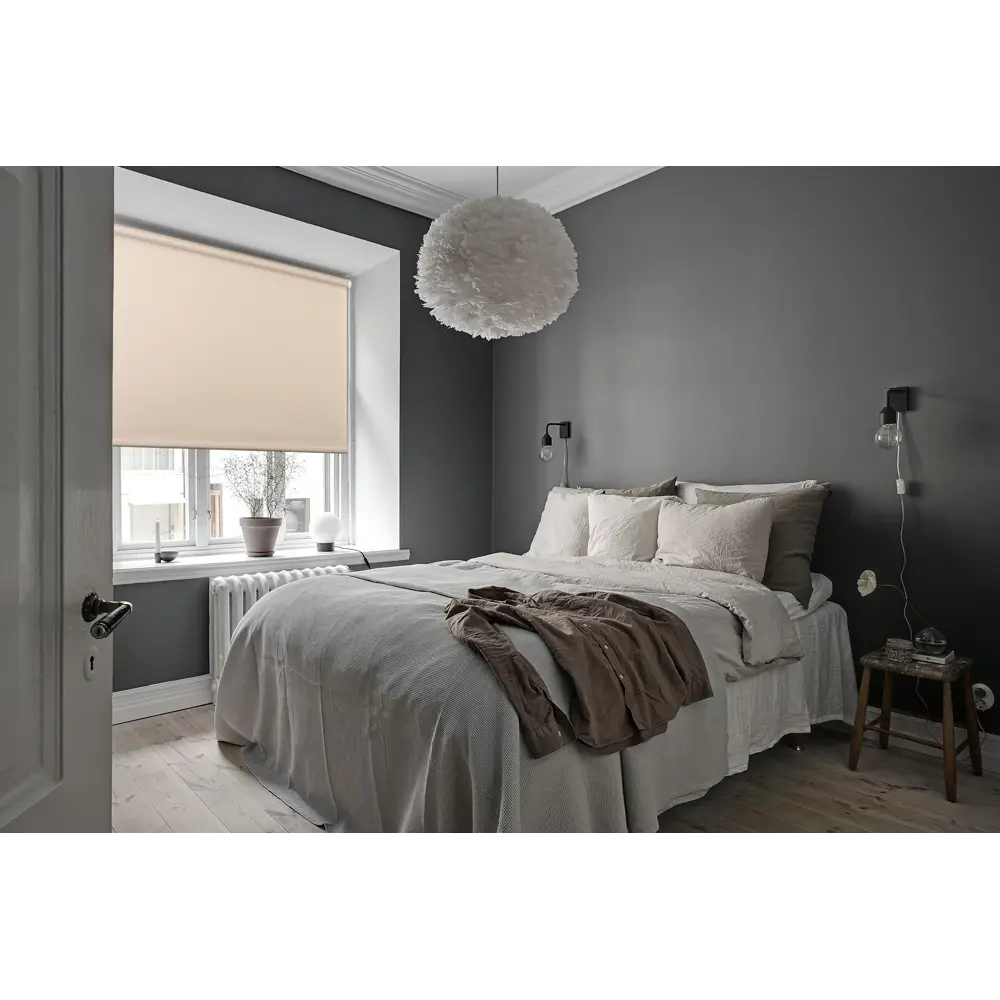 Штора рулонная Dover 55x160 см светло-бежевая PRAKTO STLM-2191780 - Вид №5