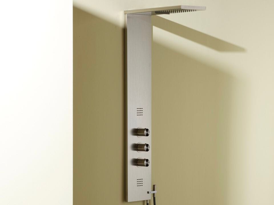 Термостатическая душевая колонна из нержавеющей стали с водопадом BEAMTECH M3 CLNR400 ARCH-00031124