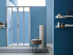 Нишевая душевая кабина с сильфонной дверью