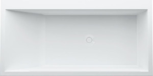 H2233350006161 Ванна со скрытым переливом, правосторонняя, с местом для смесителя, с L-образными левыми панелями, solid surface LAUFEN PRO