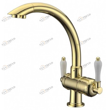 Zorg ZR 327 YF Br Light Смеситель для кухни Zorg 315х215 мм 